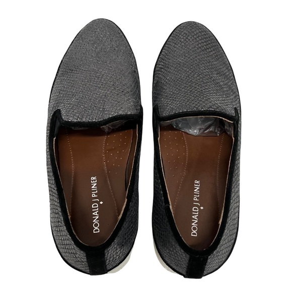 Donald J Pliner Mickey Snake Print Platform Slip On Loafers Sneakers - Picture 7 of 16